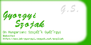 gyorgyi szojak business card